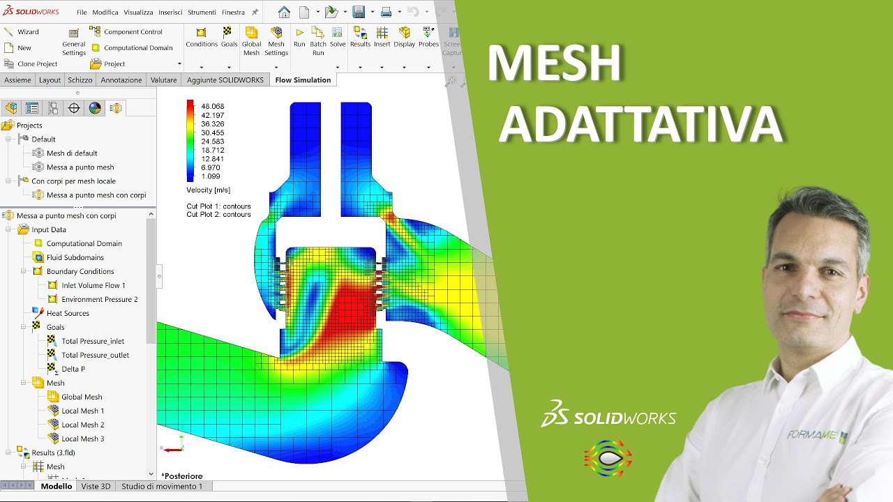 Mesh adattativa in Flow Simulation