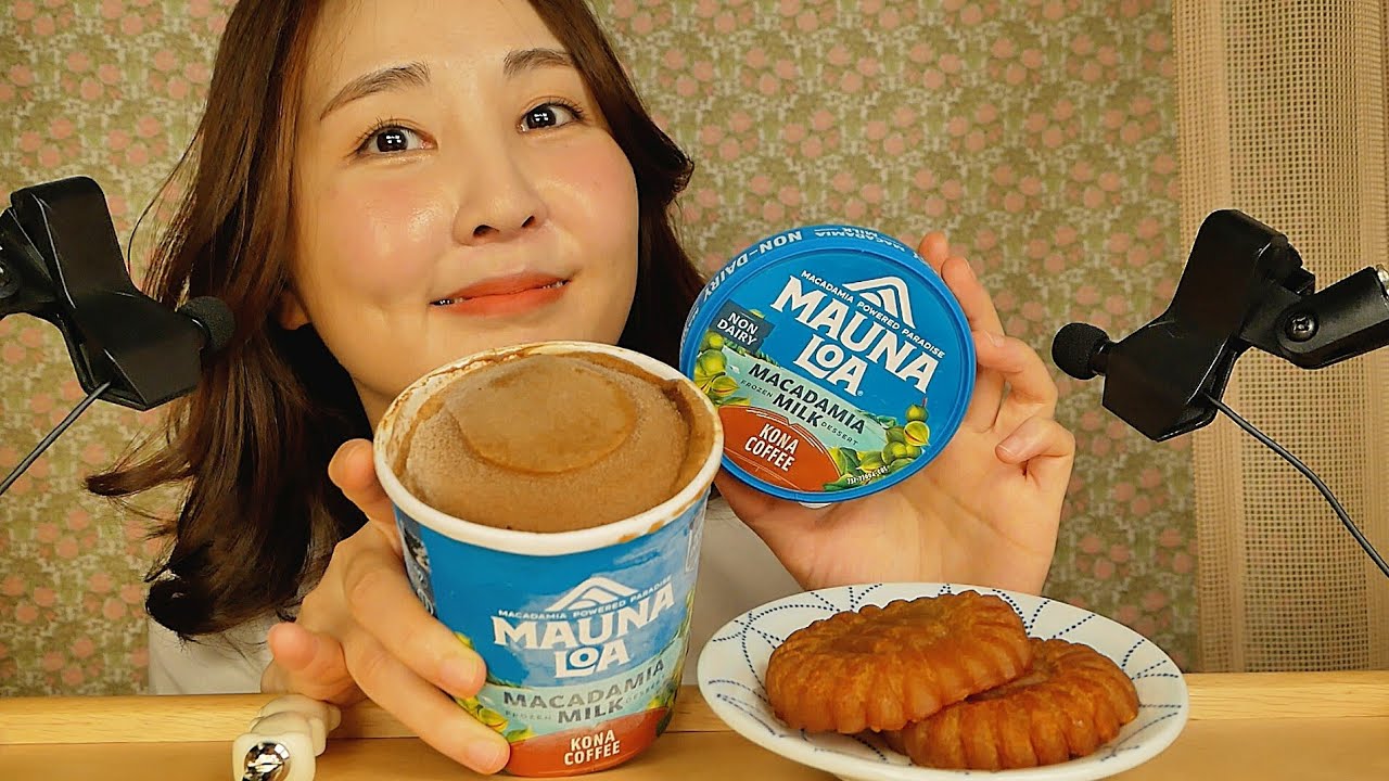 쫀득한 약과, 비건 커피 아이스크림 먹으면서 수다 ASMR