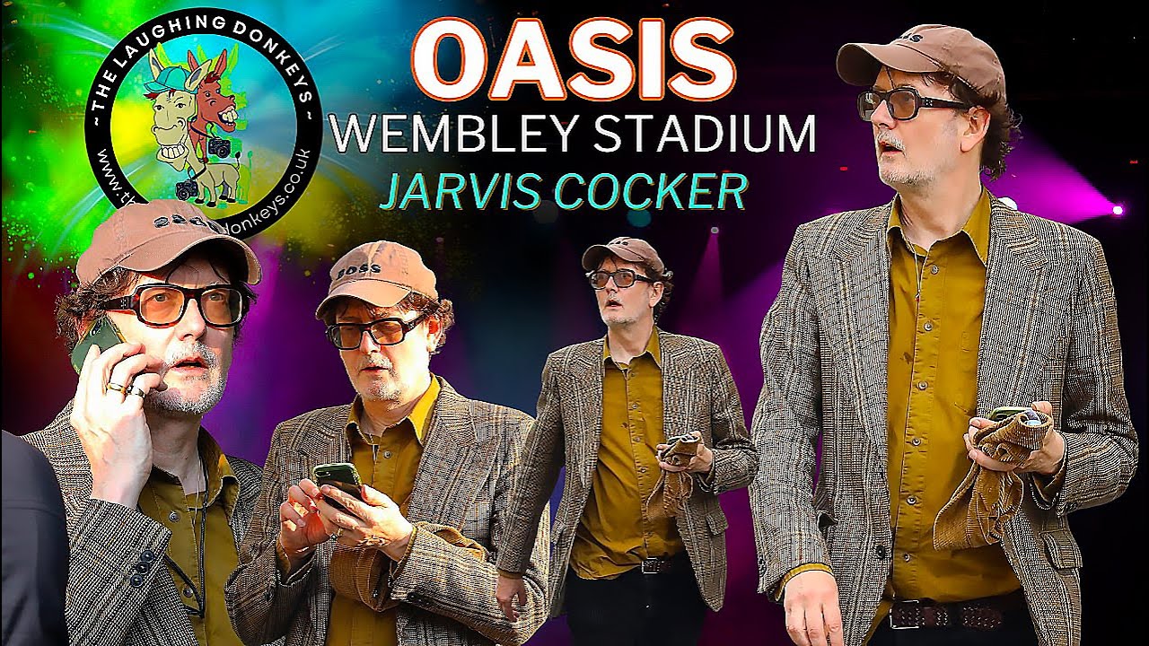 OASIS Reunion tour Wembley Jarvis Cocker arriving.