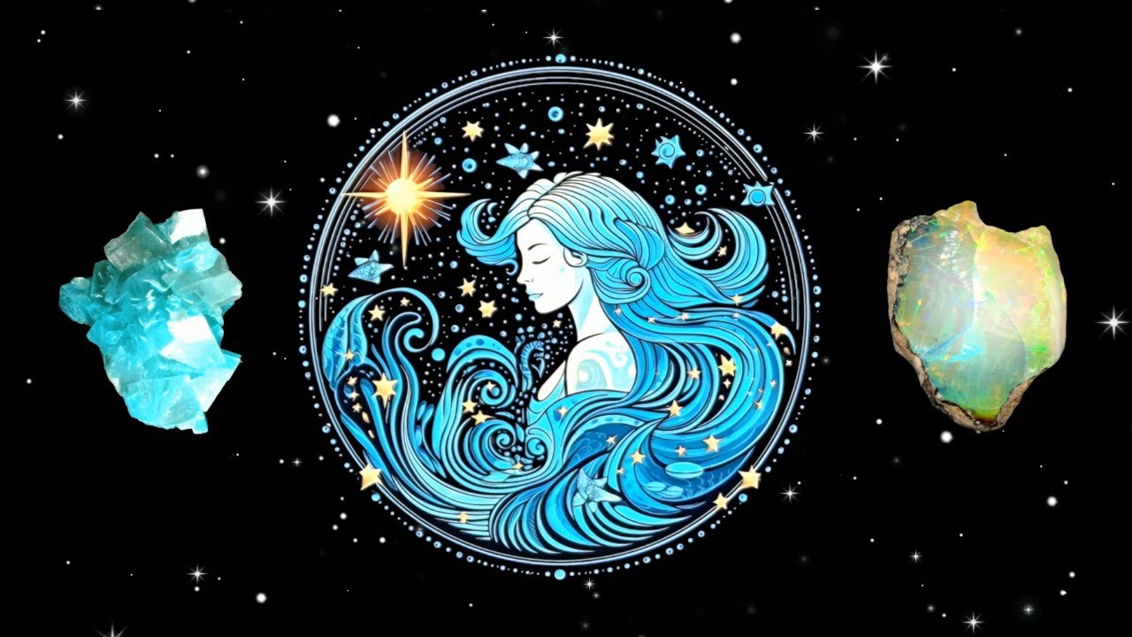 Opal + Blue Calcite Pairing - AQUARIUS Energy [Zodiac Frequency]