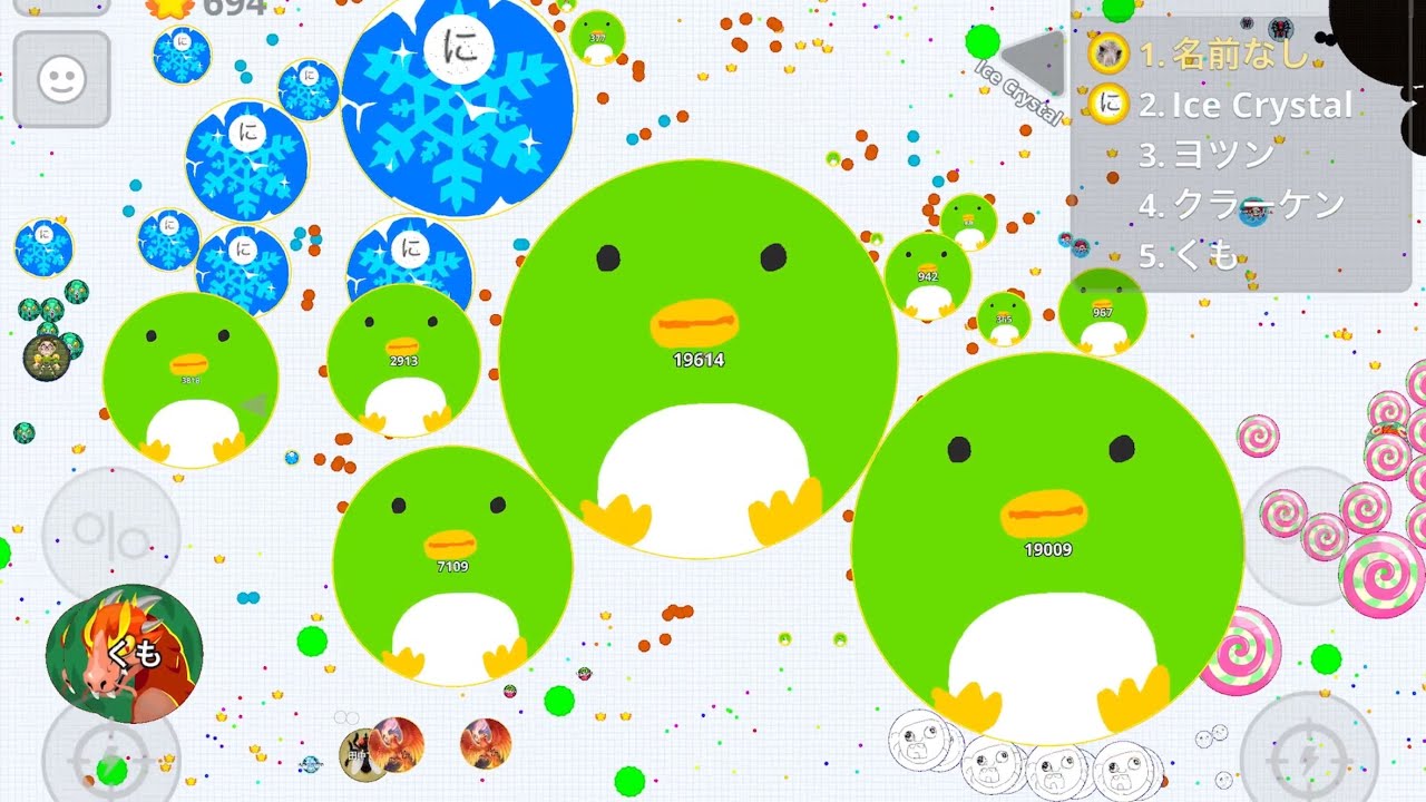 agario mobile ペアで暴れる Duo sever take over in Japan with にえにす