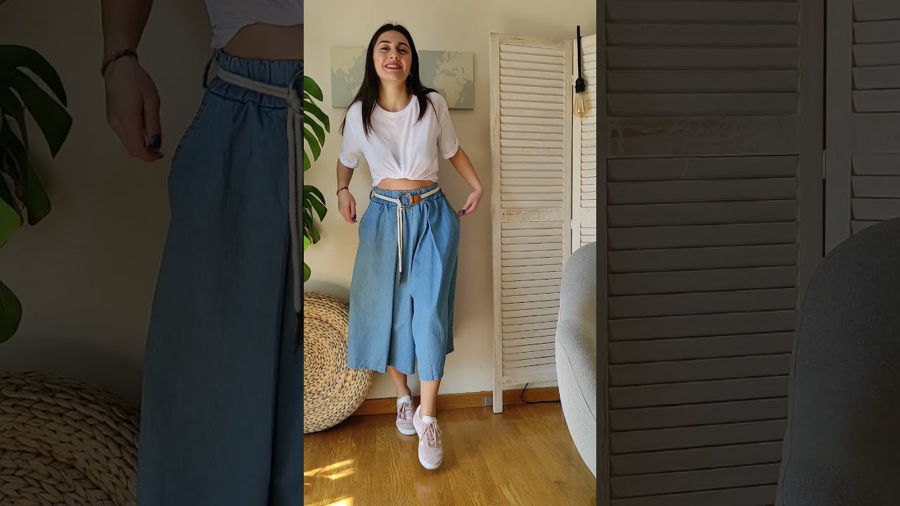 Denim culottes