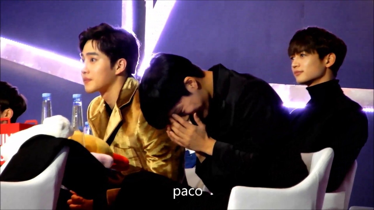 170114 Golden Disc Awards  SUHO celebrate KAI's birthday