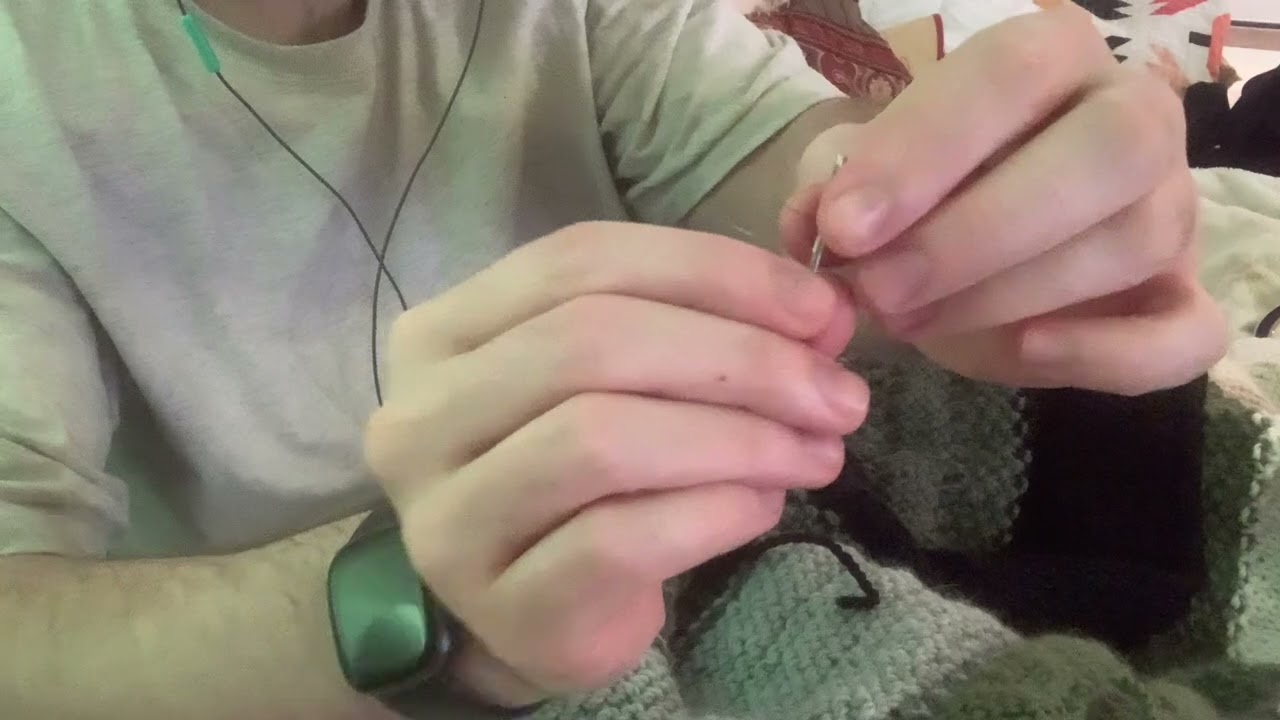 casting off and weaving in ends