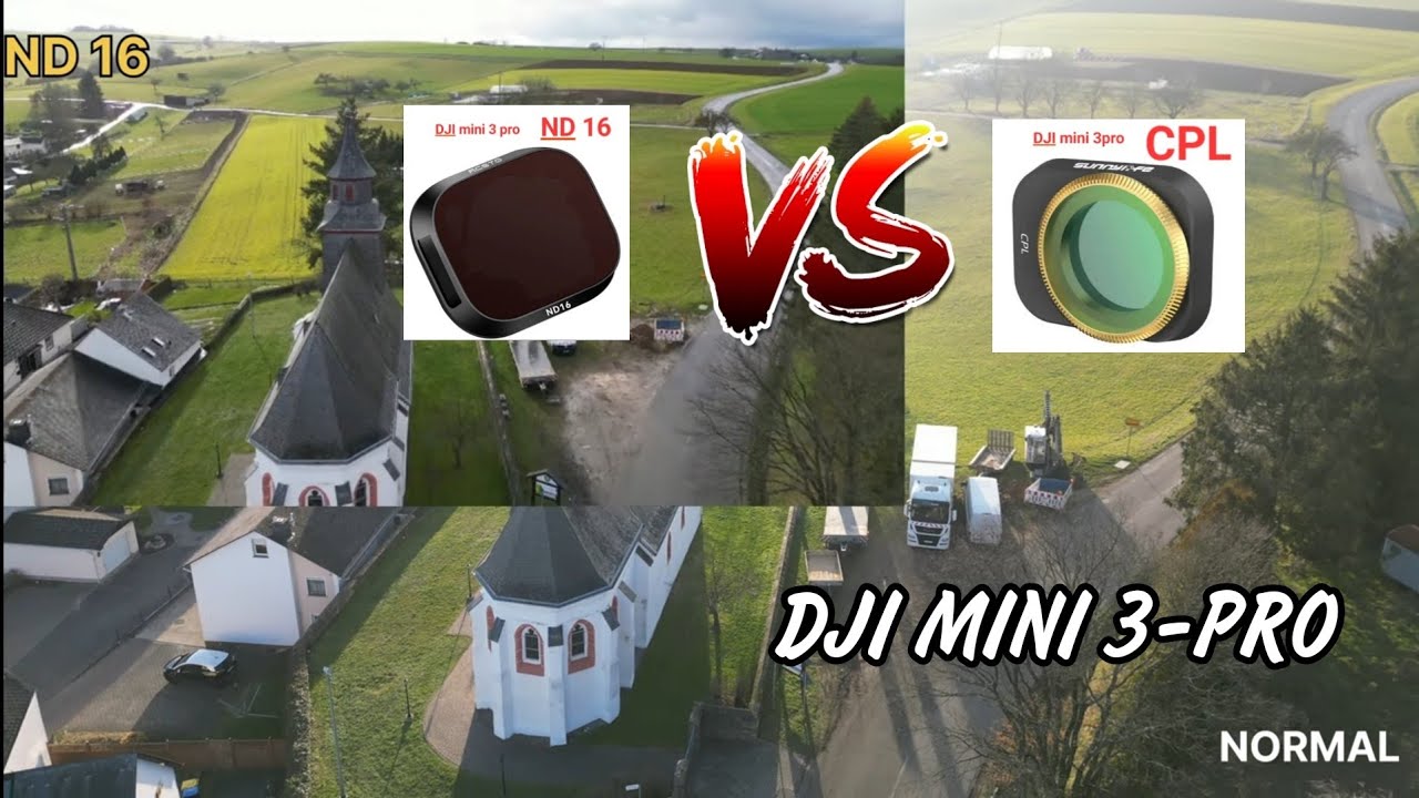 DJI MINI 3-PRO / CPL Filter VS ND-16 Filter #djimini3pro #djifpv
