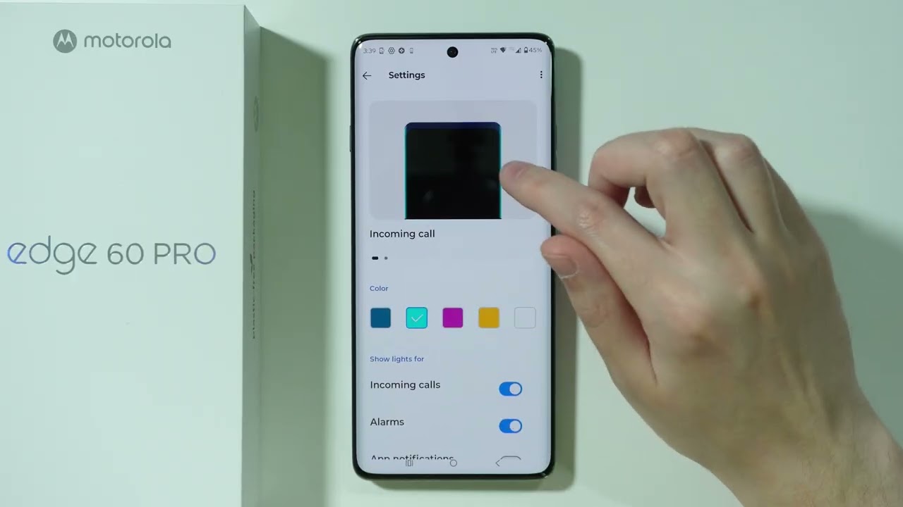 Motorola Edge 60 Pro: How to Customize Edge Lights (Edge Lighting)