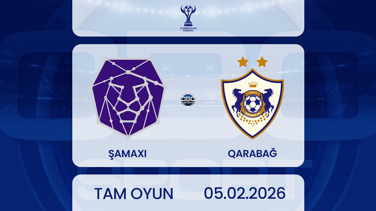 Şamaxı – Qarabağ | Bizon Azərbaycan Kuboku 1/4 final, ilk oyun | TAM OYUN