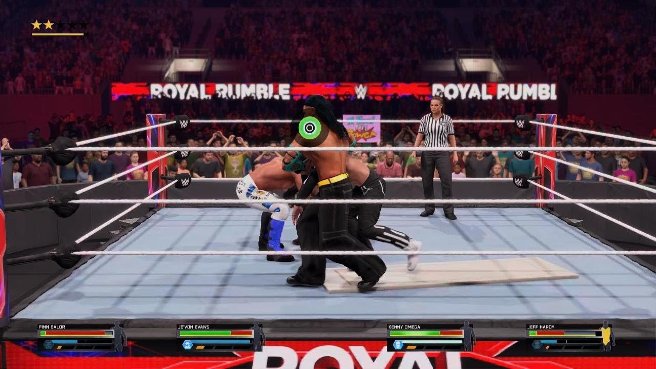 Finn balor vs kenny omega vs jevon vs jeff