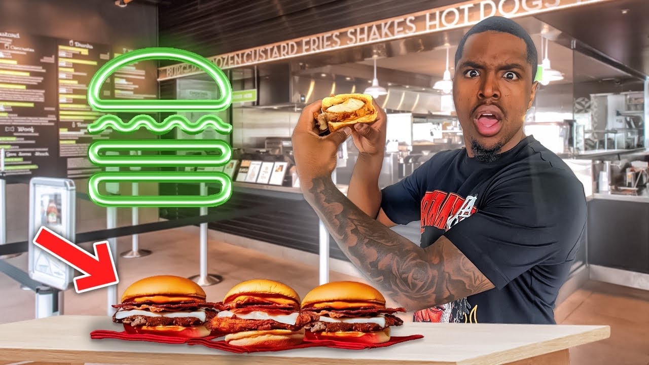 Я попробовал Shake Shacks Hot Ones Меню
