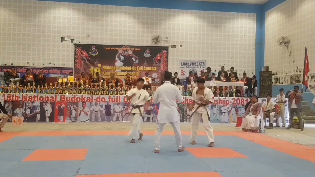 Red(Bagmati) vs white(madhesh) Full contact budokai do Karate