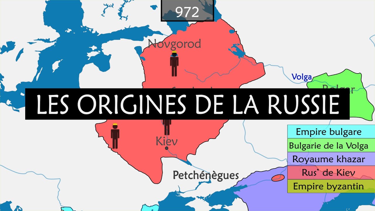 Les origines de la Russie - résumé sur cartes