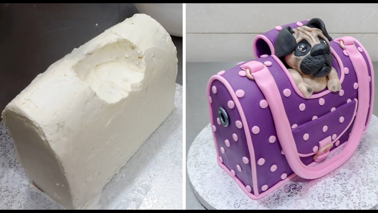 Handbag Style Pet Carrier Cake | How To Make a Cute Animal Cake by Cakes StepbyStep