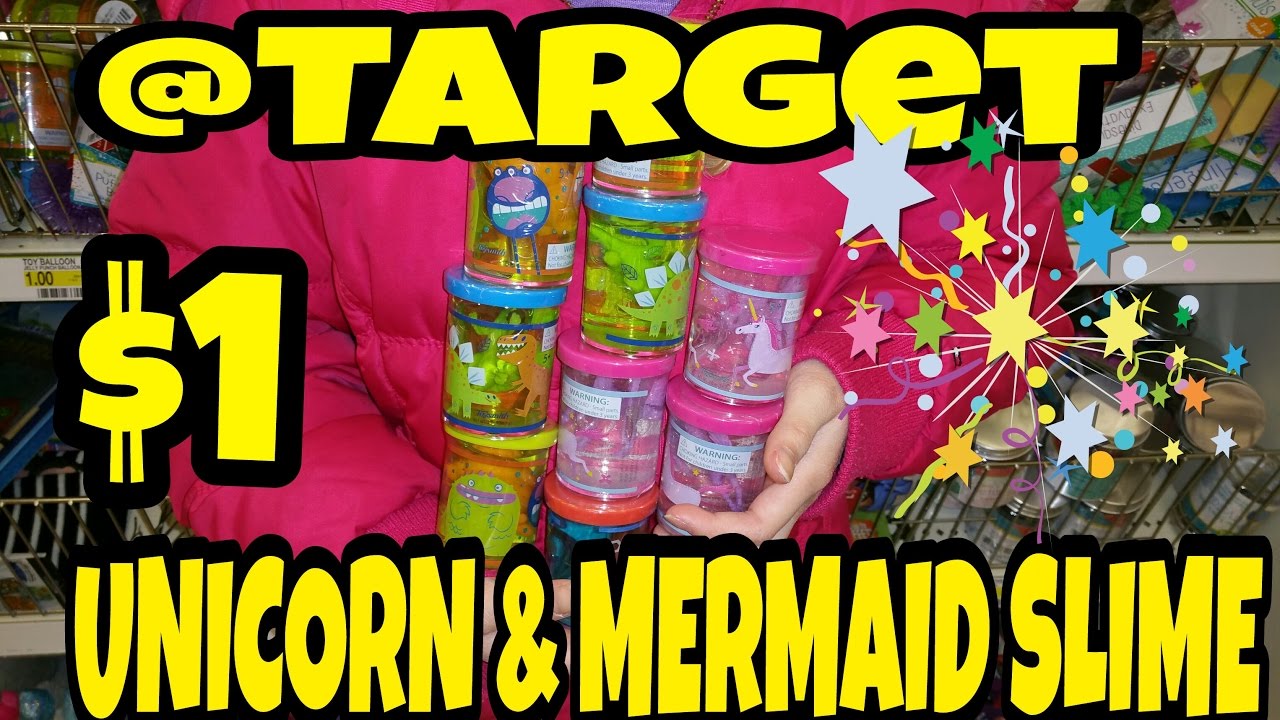CHEAP UNICORN & MERMAID SLIME AT TARGET $1