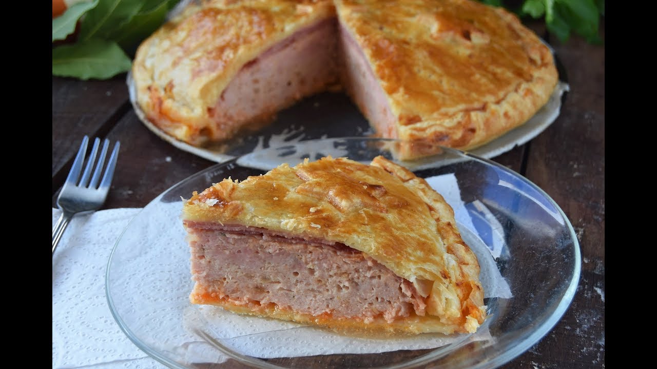 Pastel de pollo y jamón