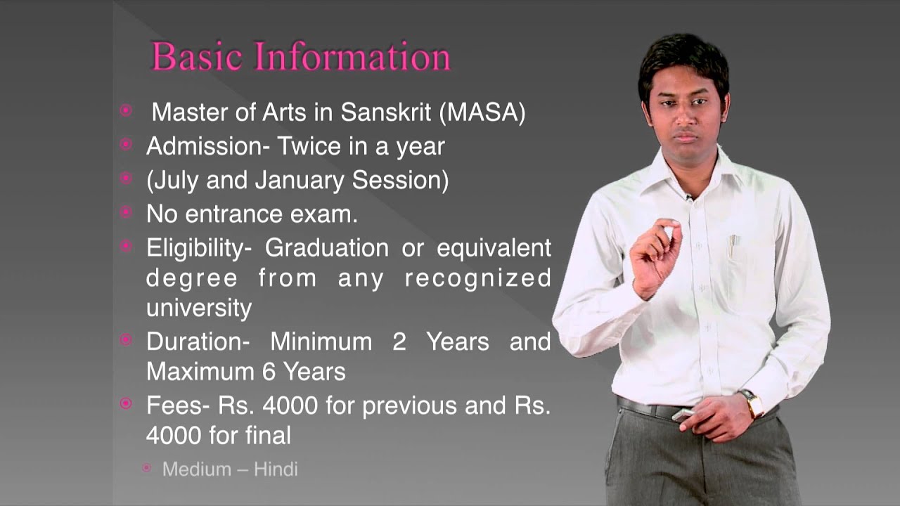 MA Sanskrit