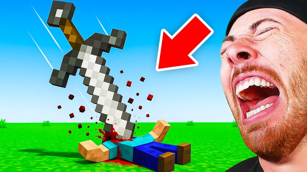 Minecraft Steve VS GIANT SWORD?! (Funny Animation)