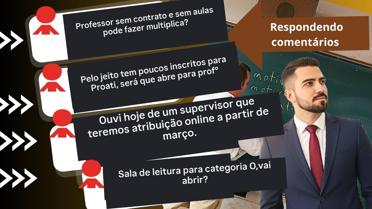 Atribuição de aulas 2026: Supervisor falou que o online vai voltar, PROATI, sala de leitura etc.