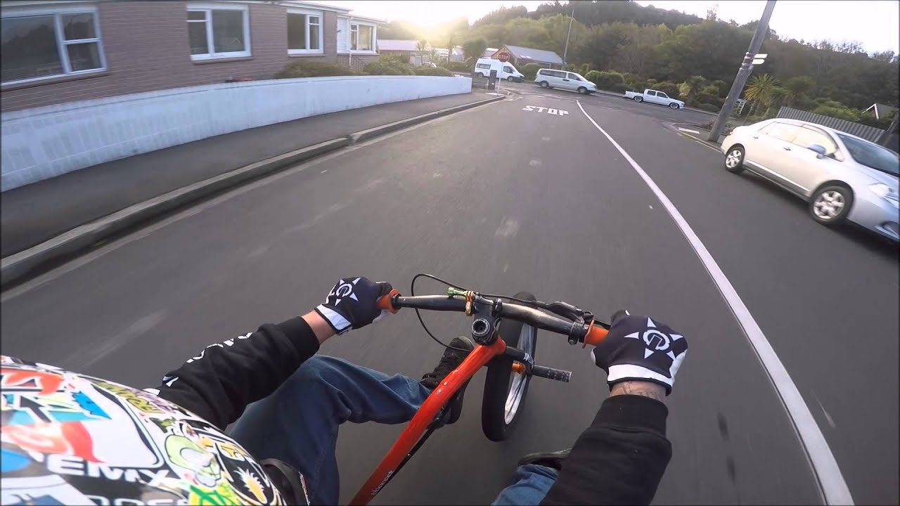Drift trike-steepest street in the world