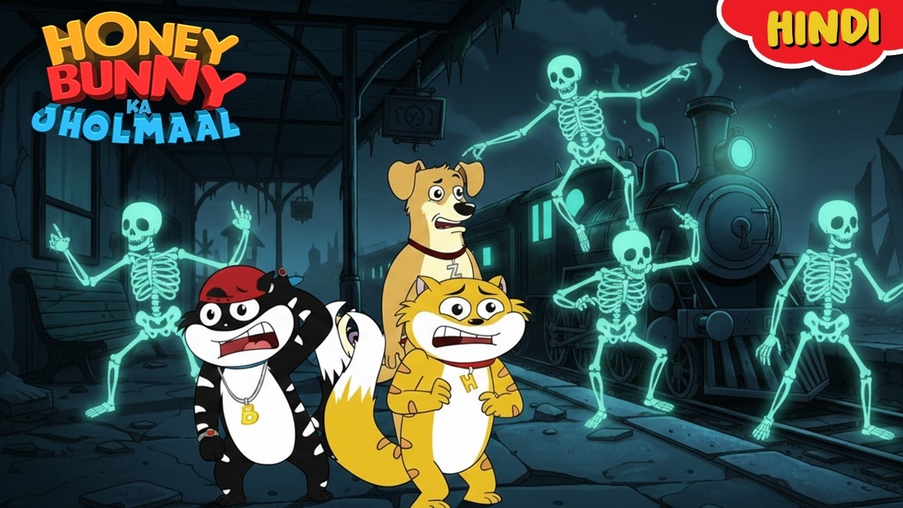 Honey Bunny पहुँचे Glowing Train के Haunted Station पर| Gags In Hindi | Kids Show|Funny Video