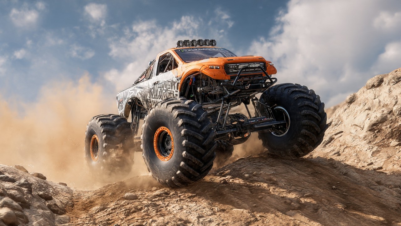 UPBGE - Wild Race Of Monster Off-Road Cars #upbge #games #offroad #speed #india #car #race #freefire