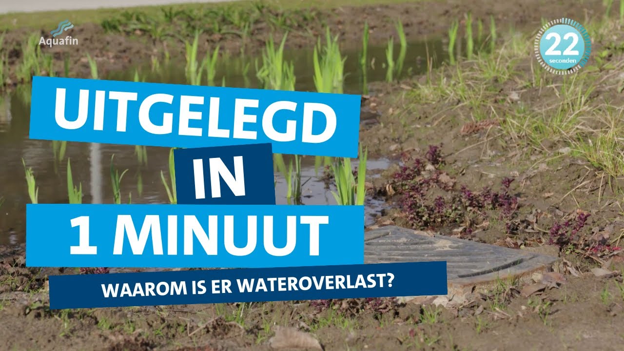 Uitgelegd in 1 minuut - Waarom is er soms wateroverlast? Het verschil tussen zomer en winter.