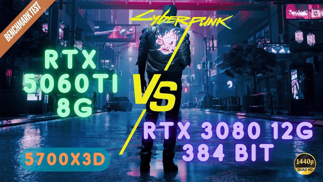 RTX 5060 Ti 8GB vs RTX 3080 12GB ! ! | Cyberpunk 2077 Benchmark Test | 1440p Ultra
