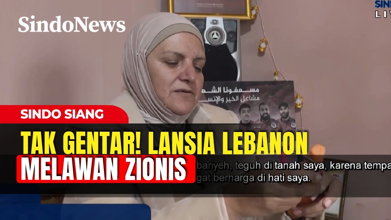Lansia Lebanon Melawan Zionis, Tolak Tinggalkan Rumah Meski Terpungkur Perang | Sindo Siang | 19/03