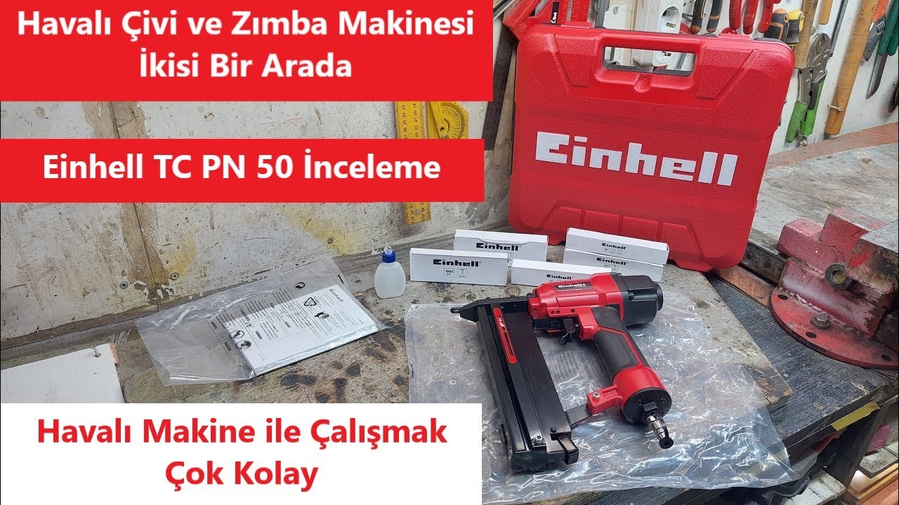 Einhell TC PN 50 Havalı çivi ve zımba tabancası inceleme