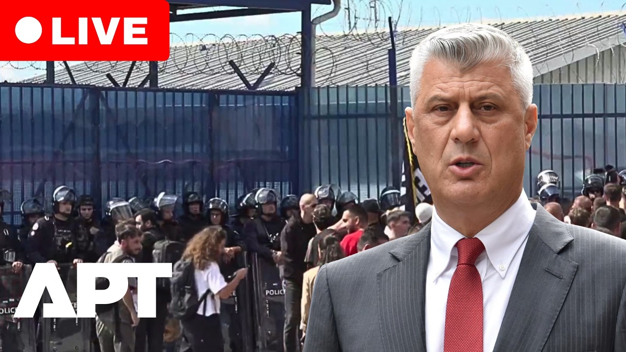 LIVE: Thaci Supporters Gather In Pristina Following Former Kosovo President&rsquo;s Conviction | APT