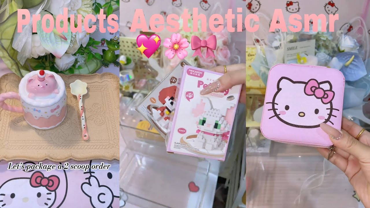 Packaging Products Aesthetic Asmr pinterest 🌸🎀💖