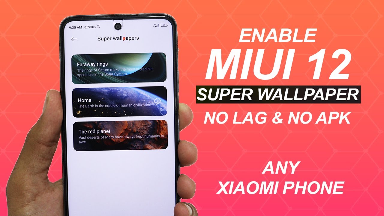 ENABLE MIUI 12 SUPER LIVE WALLPAPER ON ANY XIAOMI PHONE WITHOUT ANY APP 😮 NO ROOT NO LAG