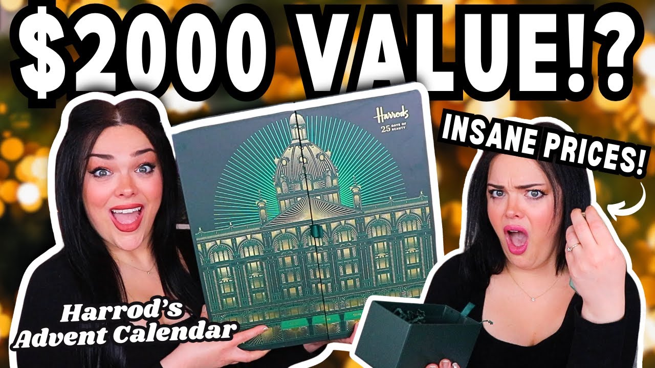 INSANE $2000 Value Advent Calendar! | Harrods of London Advent Unboxing