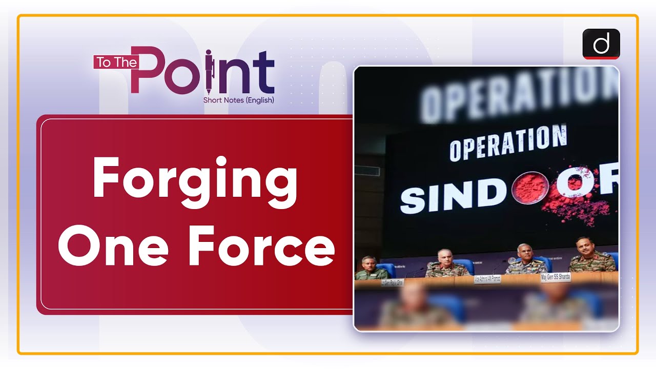 Synergy of India&rsquo;s Armed Forces | Integrated Theatre Command| To The Point | Drishti IAS English