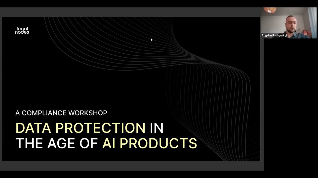 Webinar  Data Protection in the Age of AI Products