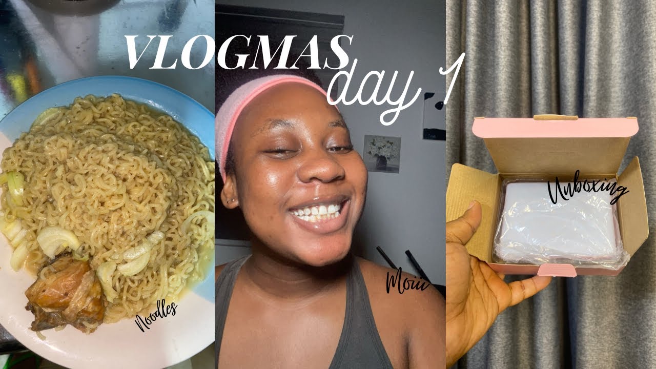 VLOGMAS DAY 1 | FIRST VLOGMAS EVER!! | Chill Day | Cooked NOODLES