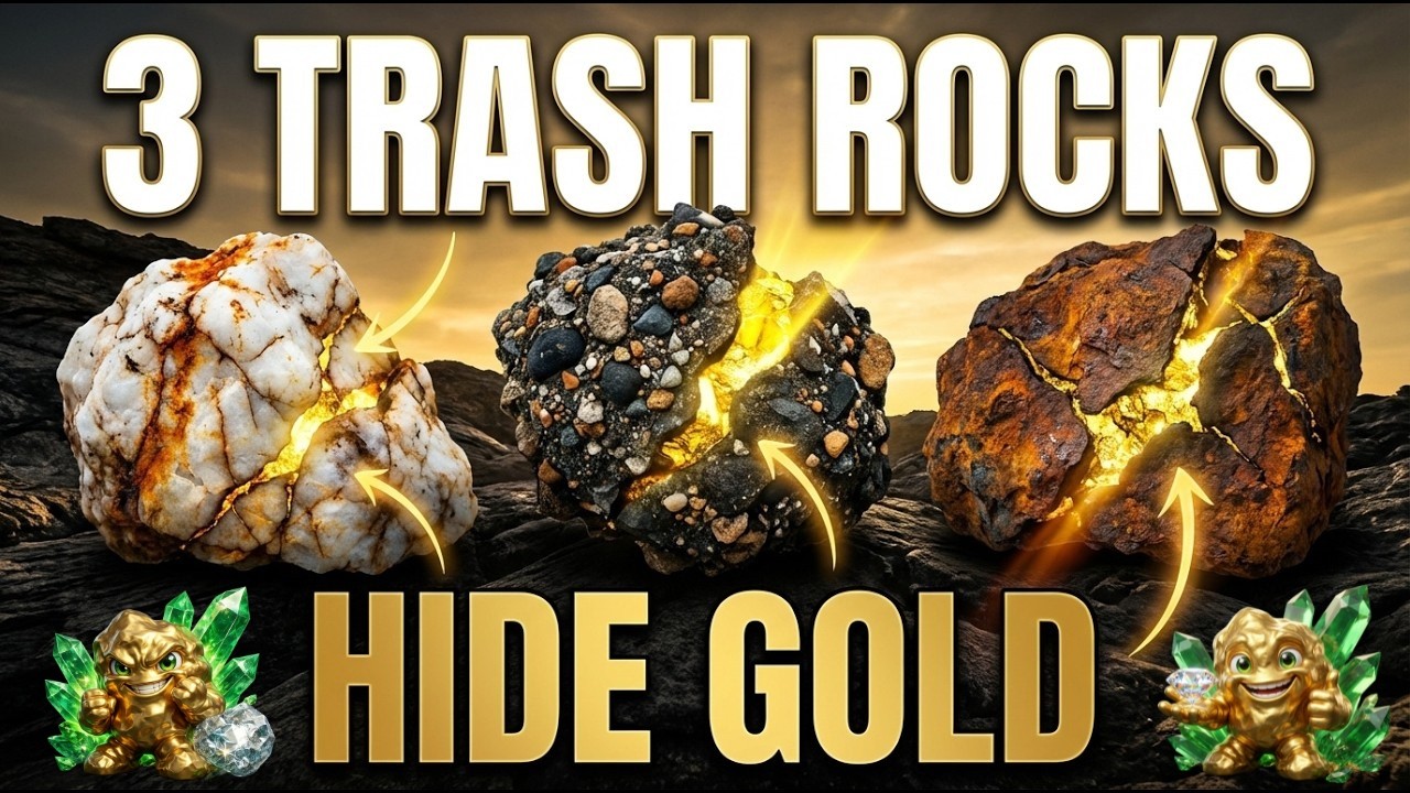 3 “Trash Rocks” That Hide Gold (Prospectors Ignore Them, Regular People Cash In)