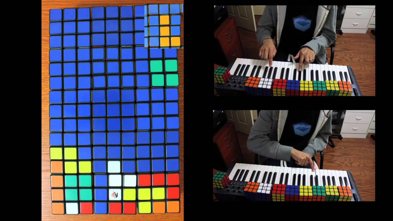Rubik's Cube Tetris - A Stop Motion Adventure