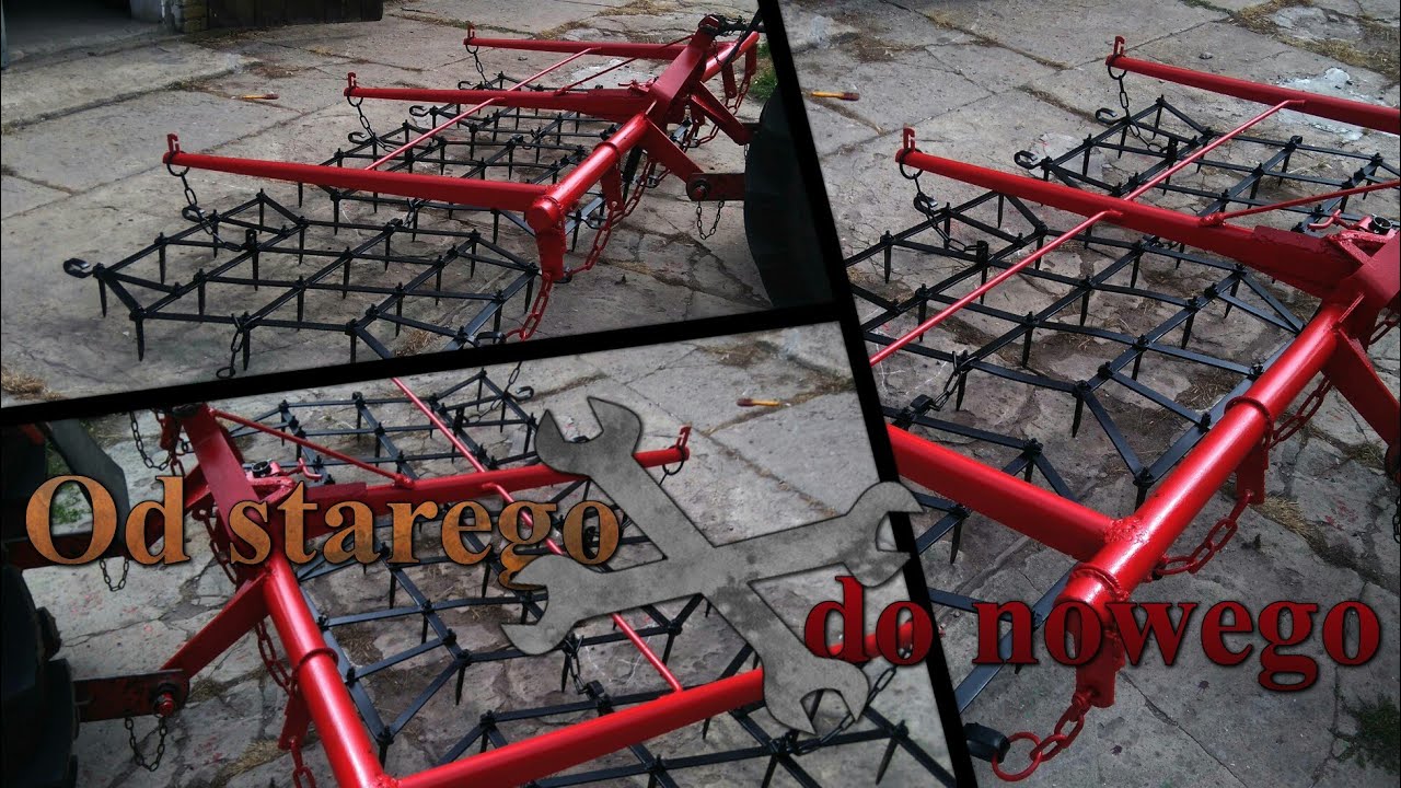 Od starego do nowego czyli remont i malowanie bron