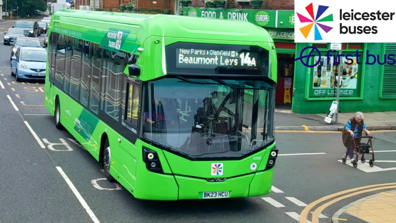 FULL ROUTE JOURNEY - First Leicester Route 14A - Leicester to Beaumont Centre l 63513 BK23 HDH