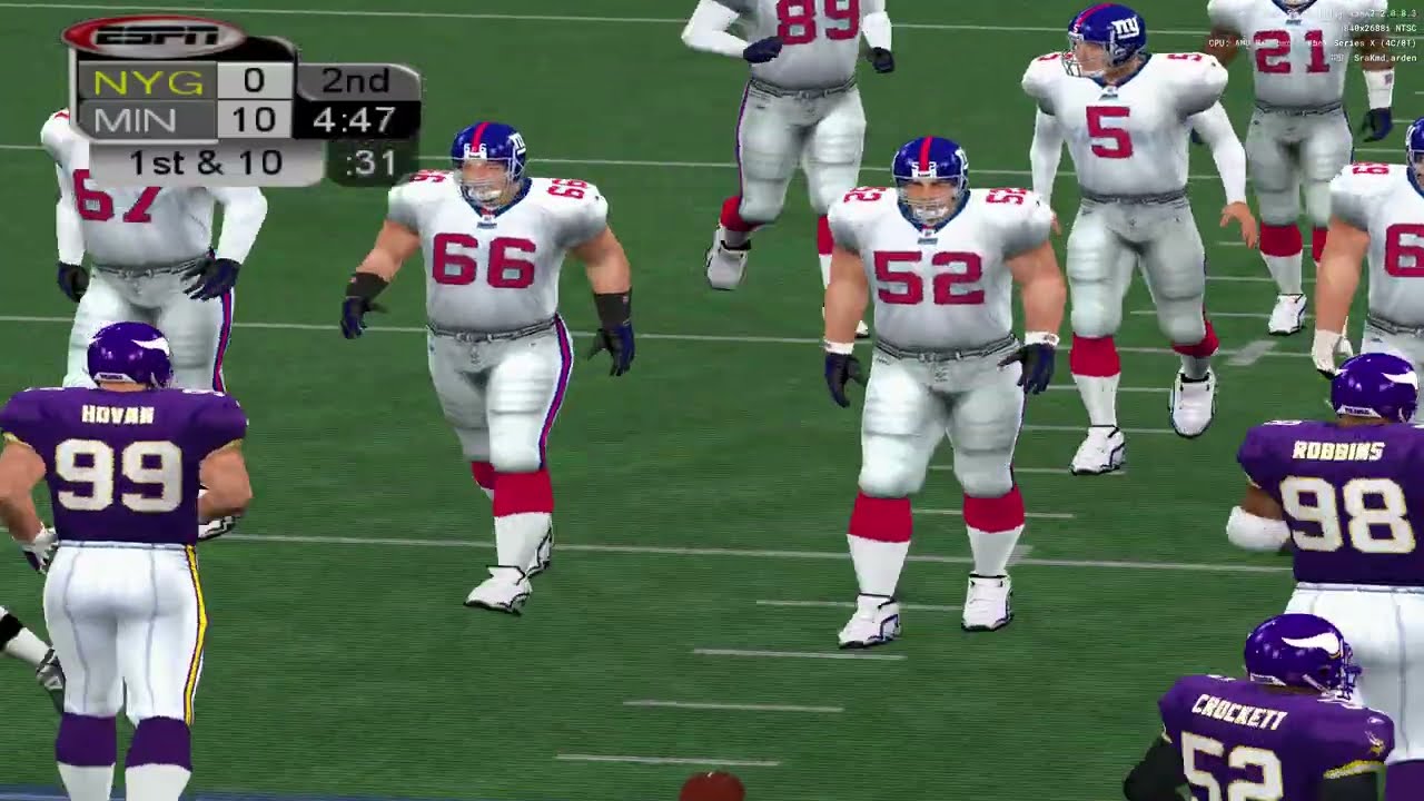NFL 2K3 Xbox Series X Gameplay ( PS2 )