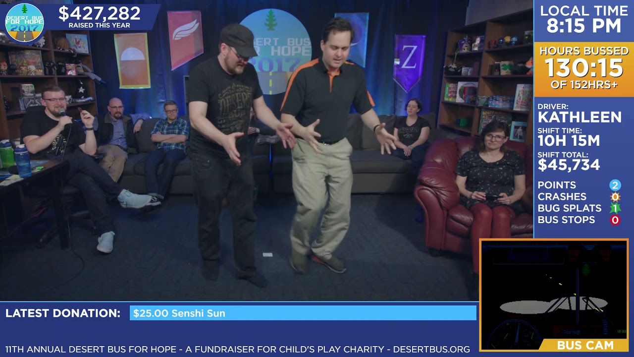 DB2017 - Beej sneaks up directly behind Alex, weirdness ensues, leads to a game of Change!