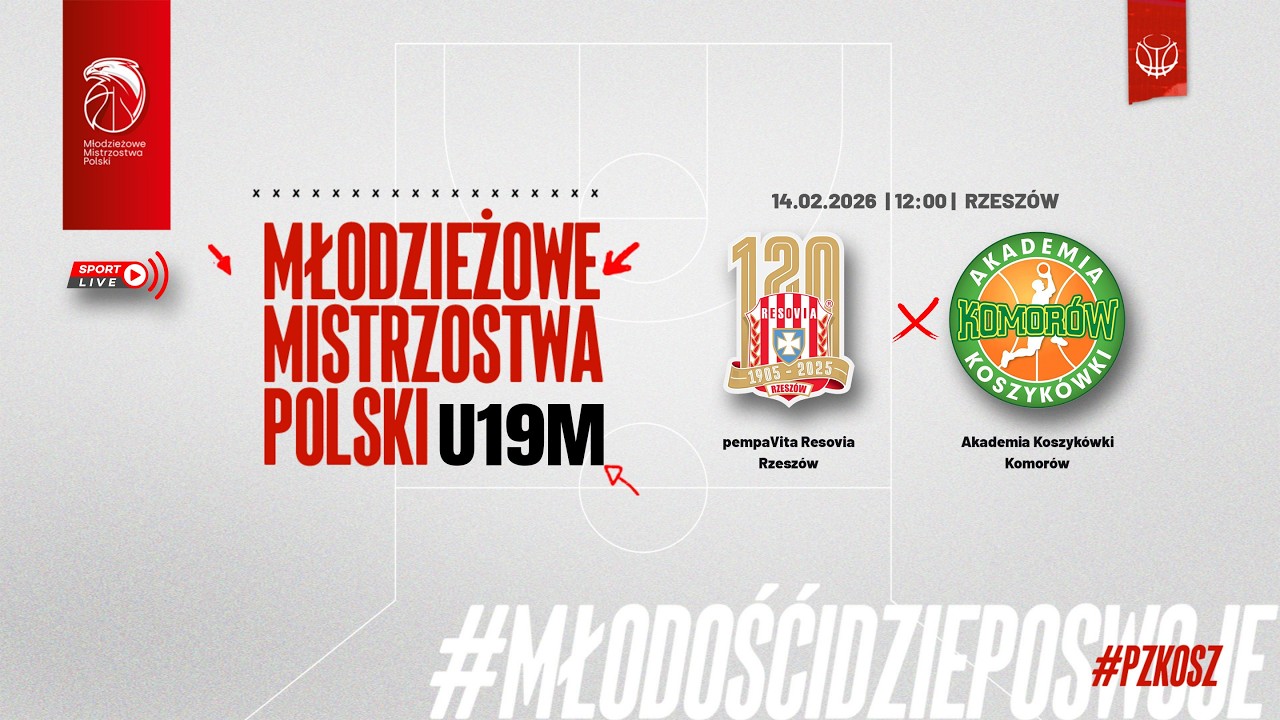 pempaVita Resovia Rzesz&oacute;w - Akademia Koszyk&oacute;wki Komor&oacute;w (1/2 MMP U19M)