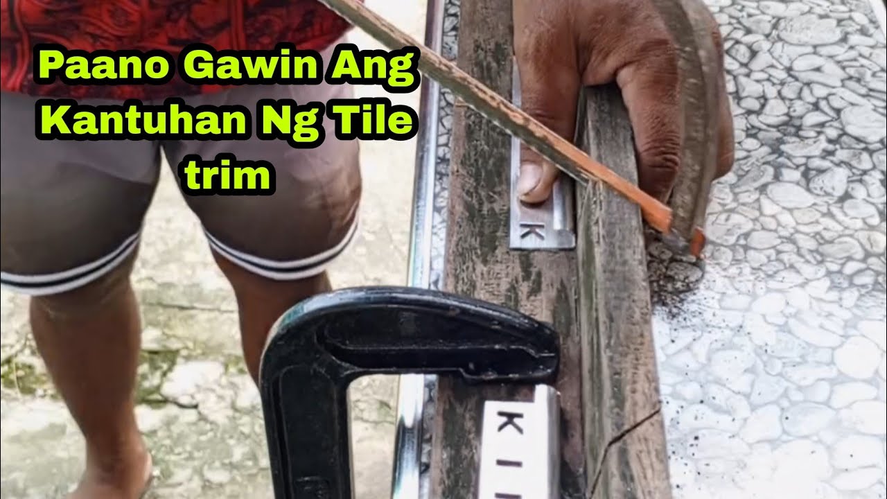 Paano gawin ang kantuhan ng tile trim... DIY |Maynard Collado
