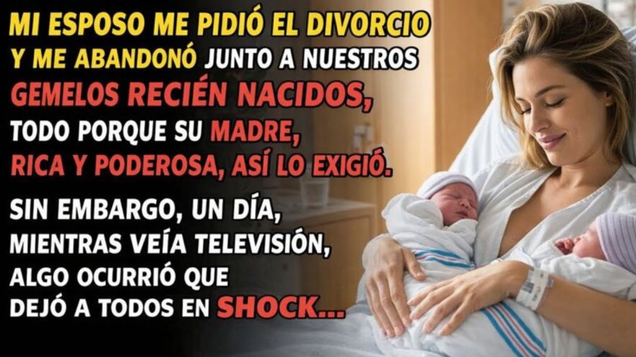 ¡MI ESPOSO ME EXIGIÓ EL DIVORCIO Y ME DEJÓ SOLA CON NUESTROS GEMELOS RECIÉN NACIDOS POR...