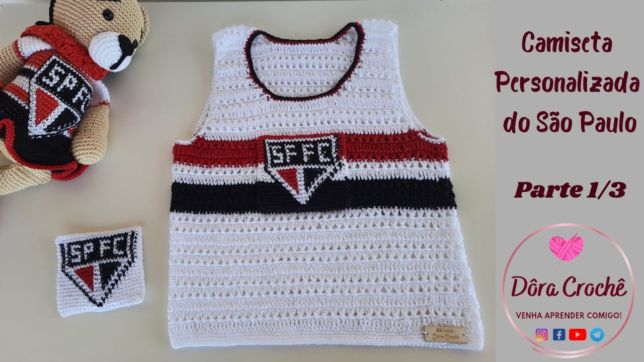 Camiseta Personalizada do São Paulo FC Infantil | 3 a 5 anos | Parte1/3