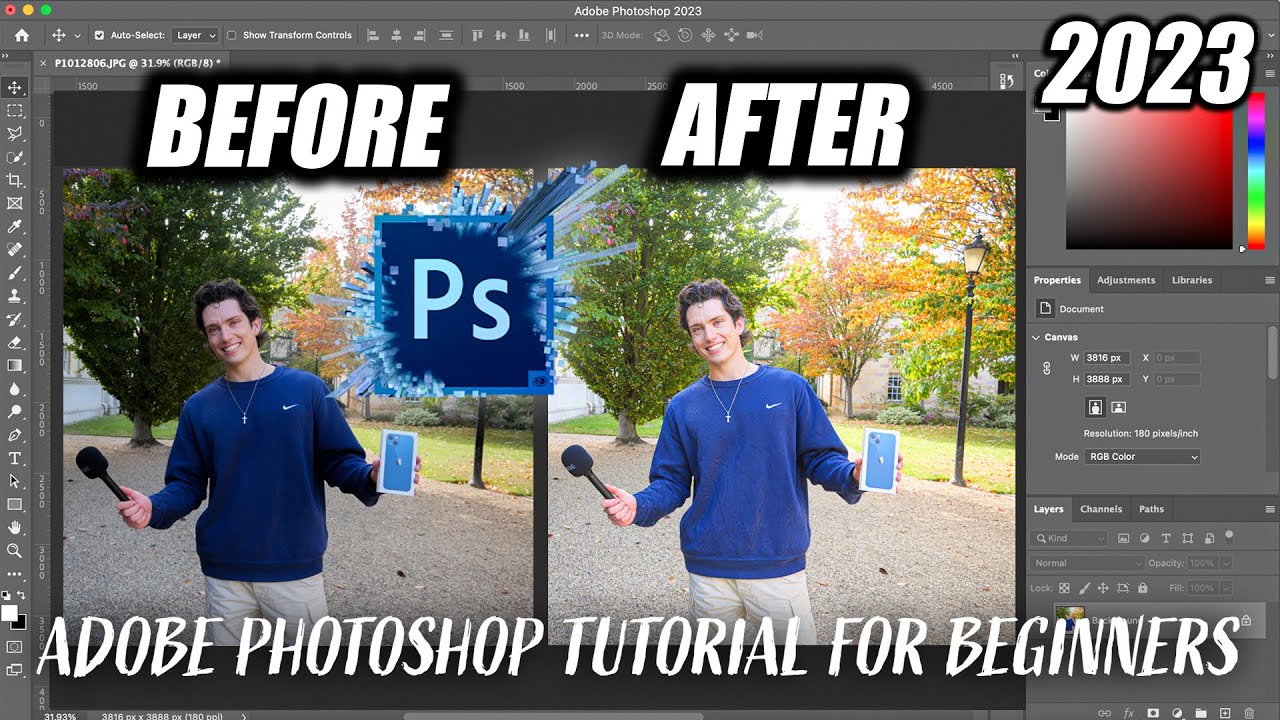 Как редактировать фотографии в Adobe Photoshop 2023 даже новичку (ЗА 3 МИНУТЫ!)
