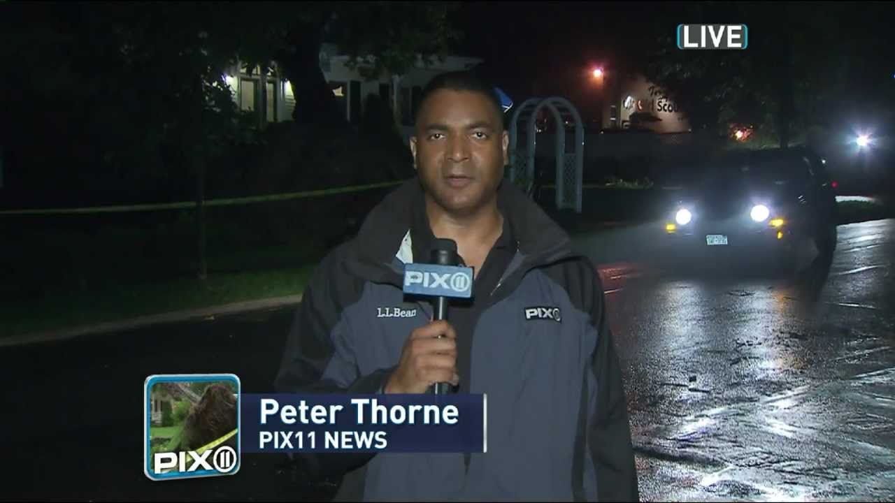 [VIDEO] MAJOR STORM DAMAGE HITS NYC AREA - PETER THORNE - 8.22.11