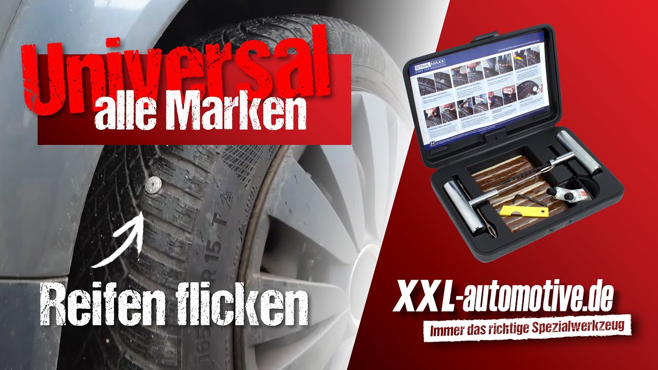 Reifen platt? 🚗😱 In 3 Minuten Reifen selber flicken. 💪 Schnell & einfach!