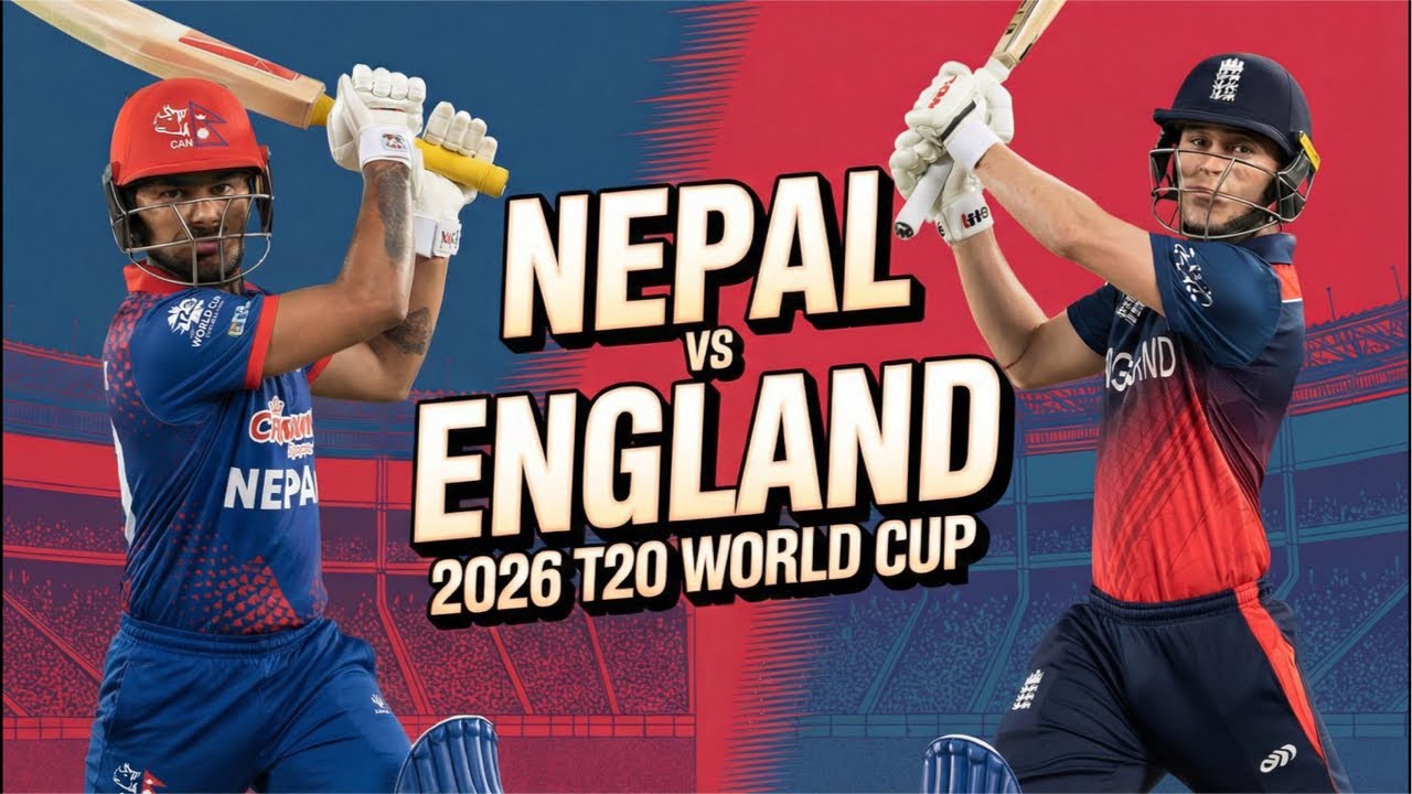 Nepal vs England | ICC T20 World Cup 2026 | Group C Match | Mumbai | Feb 8, 2026