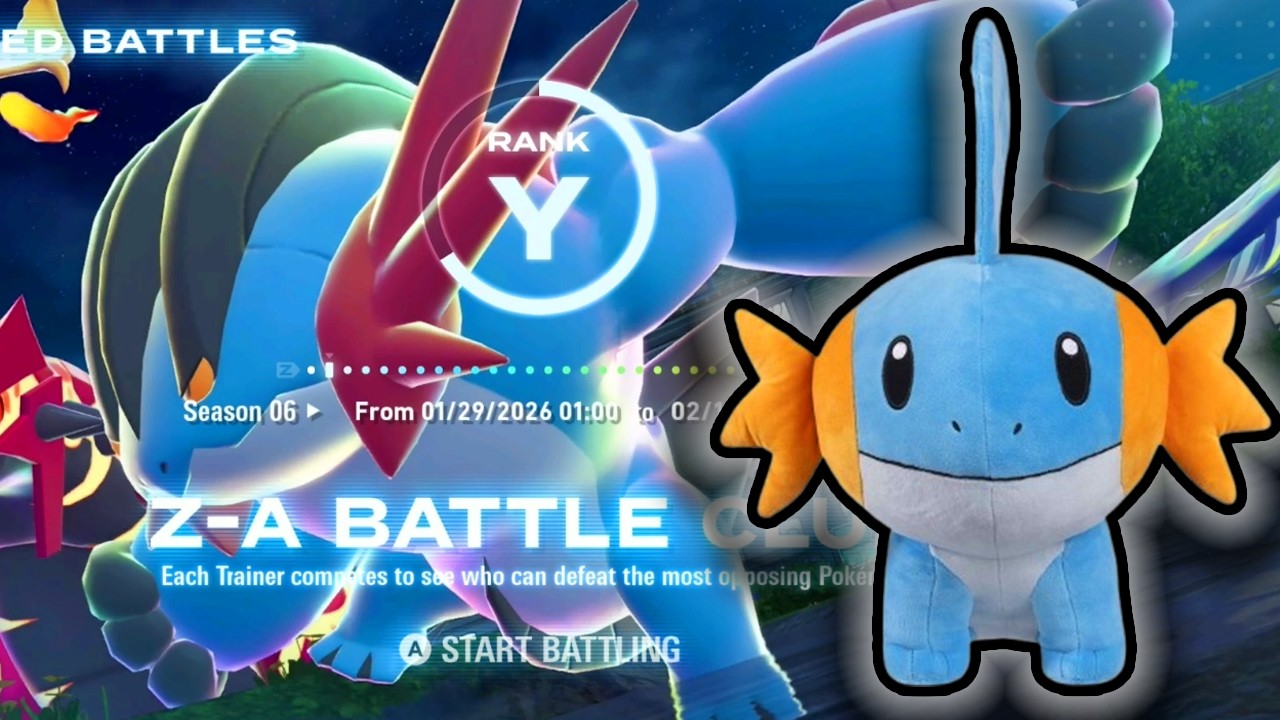 I Used Mudkip To Get Mega Swampert, It Took WAY Too Long - Pokemon Legends ZA